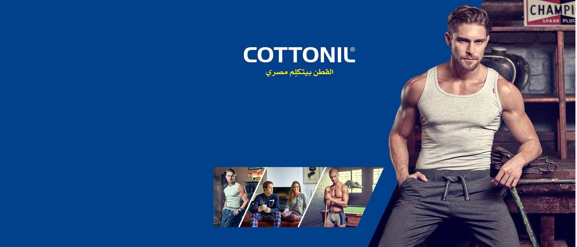 Cottonil Egyptian Cotton Underwear White Men Slip Mens Slep Premium Soft  Men's