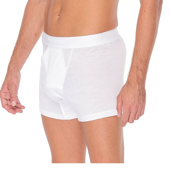 Mercerise Shorts White
