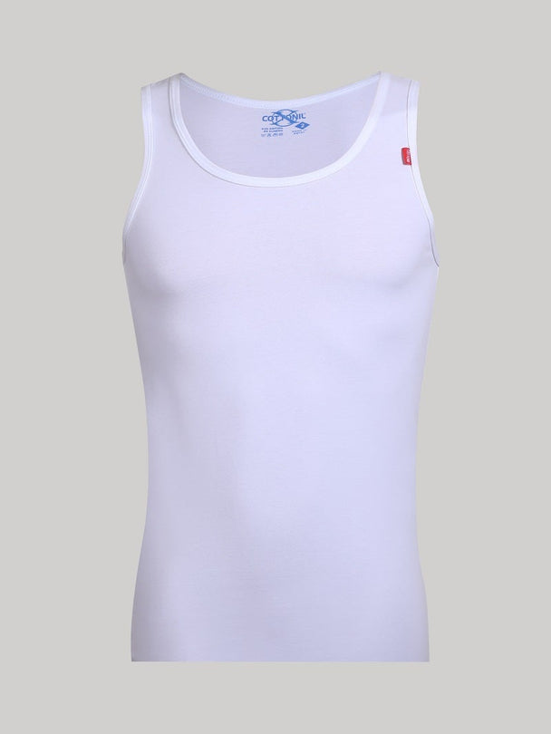 Stretch Sleeveless White