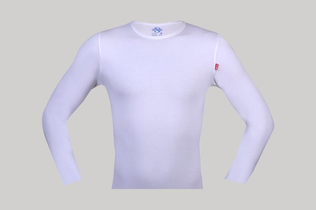 Stretch Long Sleeve O White
